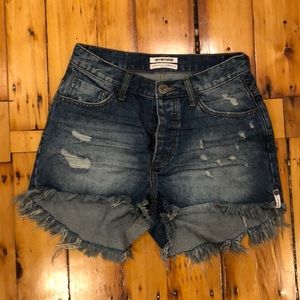 High waisted Bonita one teaspoon denim shorts